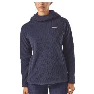 Patagonia Women's XS diamond capra hoodie navy EUC